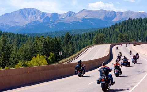 Scenic Colorado motorcycle rides